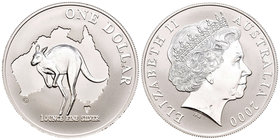 Australia. Elizabeth II. 1 dollar. 2000. (Km-490.1). Ag. 32,05 g. PR. Est...25,00.