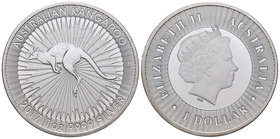 Australia. Elizabeth II. 1 dollar. 2017. Perth. P. Ag. 31,11 g. Kangaroo. PR. Est...25,00.