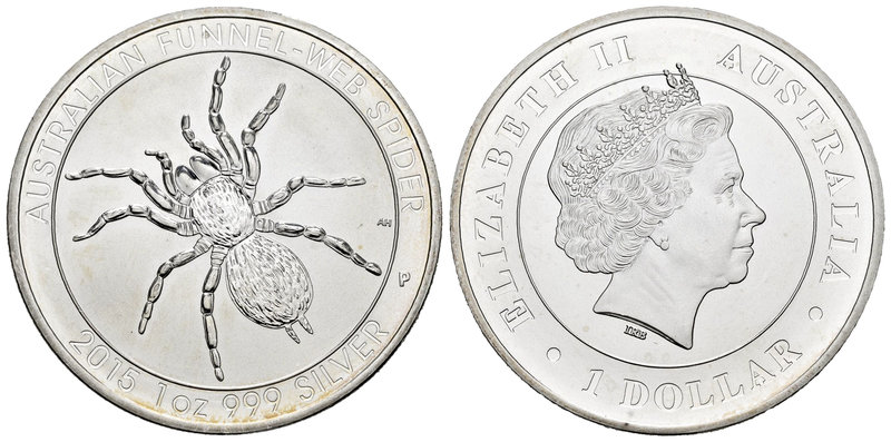 Australia. Elizabeth II. 1 dollar. 2015. Perth. P. (Km-no cita). Ag. 31,11 g. Sp...