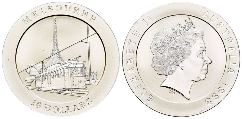 Australia. Elizabeth II. 10 dollars. 1998. (Km-354). Ag. 20,77 g. PR. Est...25,0...
