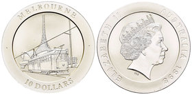 Australia. Elizabeth II. 10 dollars. 1998. (Km-354). Ag. 20,77 g. PR. Est...25,00.