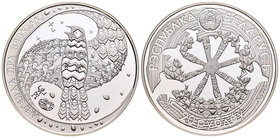 Belarus. 20 rublos. 2008. (Km-188). Ag. 33,62 g. Tirada de 5000 piezas. Con certificado. PR. Est...40,00.