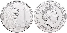 United Kingdom. Elizabeth II. 2 pounds. 2018. Ag. 31,11 g. Trafalgar Square. UNC. Est...30,00.