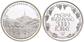 Hungary. 5000 forint. 2008. Budapest. BP. (Km-811). Ag. 31,46 g. PR. Est...40,00.