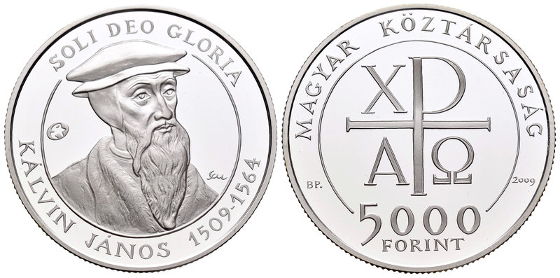 Hungary. 5000 forint. 2009. Budapest. BD. (Km-827). Ag. 31,46 g. 500th Anniversa...
