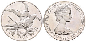 Virgin Islands. Elizabeth II. 1 dollar. 1973. (Km-6a). Ag. 25,70 g. UNC. Est...25,00.
