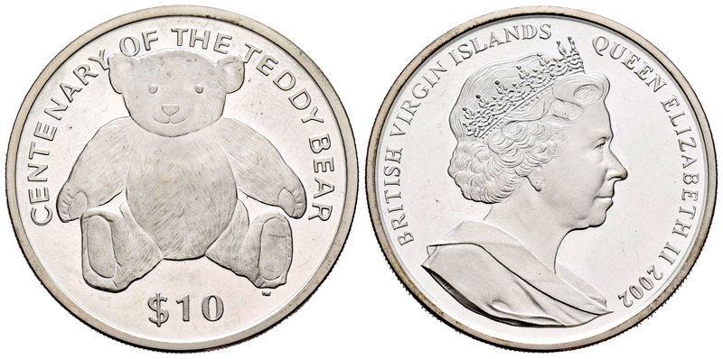 Virgin Islands. Elizabeth II. 10 dollars. 2002. (Km-200). Ag. 28,33 g. Centenary...