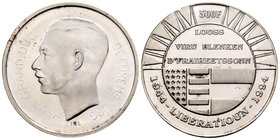 Luxemburg. 500 francos. 1994. (Km-69). Ag. 22,65 g. 50 años de la liberación. UNC. Est...25,00.
