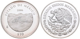 Mexico. 10 pesos. 2006. México. (Km-830). Ag. 31,10 g. Pirámide de la Loona. PR. Est...35,00.