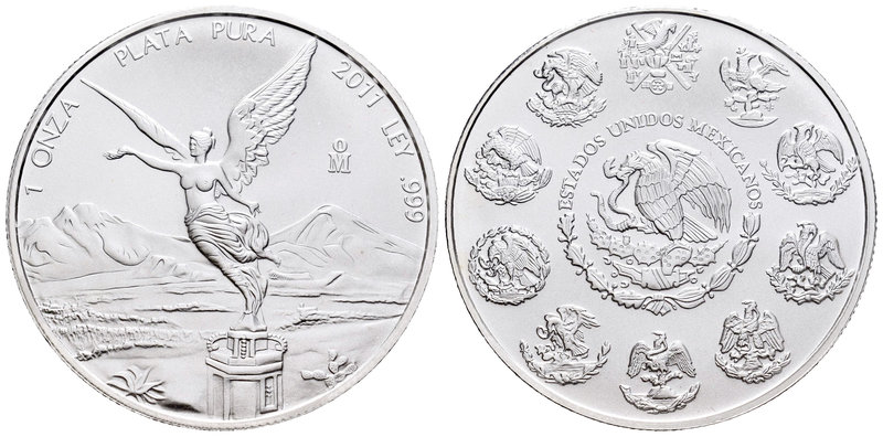 Mexico. 1 onza. 2011. (Km-639). Ag. 31,11 g. UNC. Est...25,00.
