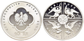 Poland. 10 zlotych. 2000. (Km-Y380). Ag. 14,14 g. Millenium. PR. Est...20,00.