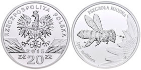 Poland. 20 zlotych. 2009. MW. (Km-Y940). Ag. 31,10 g. Abeja. PR. Est...30,00.