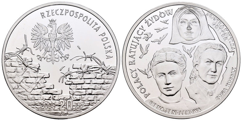 Poland. 20 zlotych. 2009. MW. (Km-Y704). Ag. 28,28 g. PR. Est...45,00.