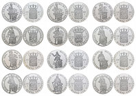 Netherlands. Lote de 12 piezas de plata de 1 ducado, 1995, 1996, 1997, 1998, 1999, 2000, 2001, 2002, 2007, 2008, 2009, 2010. A EXAMINAR. PR. Est...325...