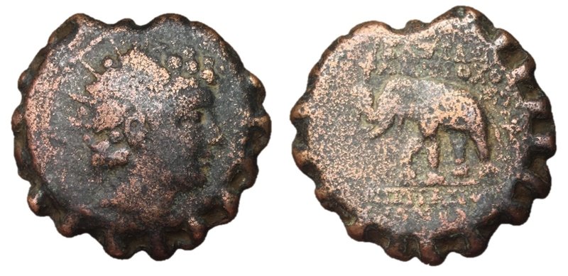 Seleukid Kingdom, Antiochos VI Dionysos, 144 - 142 BC
AE23, 7.55 grams
Obverse...