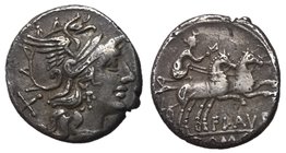Decimius Flavius, 150 BC, Silver Denarius