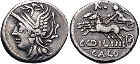 C. Coelius Caldus, 104 BC, Silver Denarius