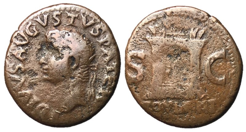 Divus Augustus, Issue by Tiberius, 22 - 30 AD
AE As, Rome Mint, 27mm, 9.38 gram...