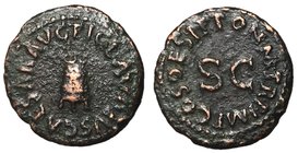Claudius I, 41 - 54 AD, AE Quadrans