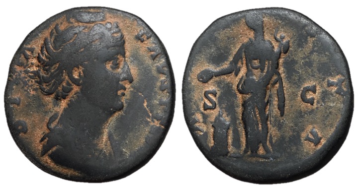 Diva Faustina Sr., Issue by Antoninus Pius, 138 - 140 AD
AE Sestertius, Rome Mi...