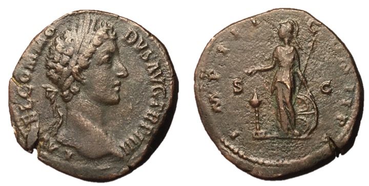 Commodus, 177 - 192 AD
AE Sestertius, Rome Mint, 33mm, 26.37 grams
Obverse: L ...