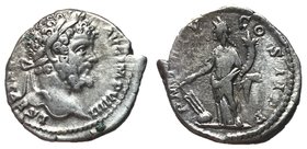 Septimius Severus, 193 - 211 AD, Silver Denarius, Fortuna