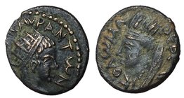Elagabalus, 218 - 222 AD, AE19, Mesopotamia, Edessa Mint, Unpublished