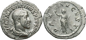 Maximinus I, 235 - 238 AD, Silver Denarius, Pax