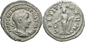 Gordian III, 238 - 244 AD, Silver Denarius, Laetitia