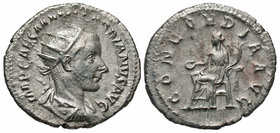 Gordian III, 238 - 244 AD, Silver Antoninianus, Concordia, Antioch Mint