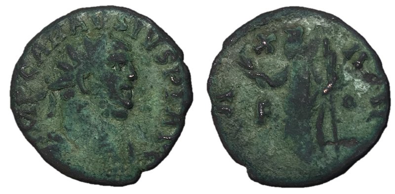 Carausius, 287 - 293 AD
AE Antoninianus, London Mint, 22mm, 2.92 grams
Obverse...
