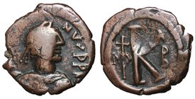 Justin I, 518 - 527 AD, Half Follis of Nicomedia