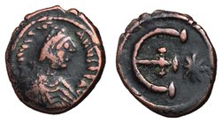 Justinian I, 527 - 565 AD, Pentanummium of Theoupolis