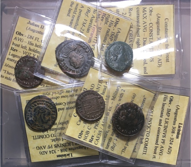 Miscellaneous lot of 6 ancients, as seen in photo, attributed in flips, up to 25...