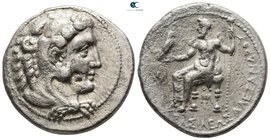 Kings of Macedon. Myriandros or Issos mint. Alexander III "the Great" 336-323 BC. Struck under Menes or Philotas, circa 325-324/3 BC. Tetradrachm AR