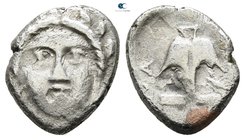 Thrace. Apollonia Pontica circa 350-320 BC. Diobol AR