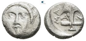 Thrace. Apollonia Pontica circa 350-320 BC. Diobol AR