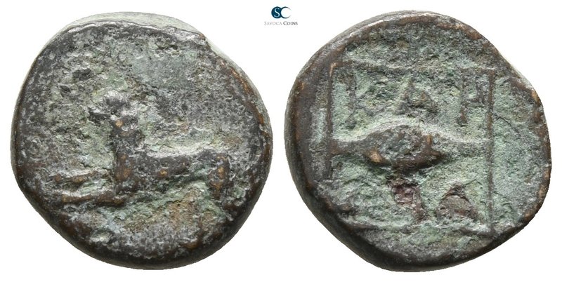 Thrace. Kardia 350-309 BC. 
Bronze Æ

12 mm., 1.84 g.



fine