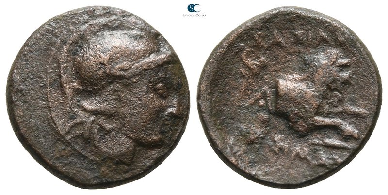 Kings of Thrace. Uncertain mint. Lysimachos 305-281 BC. 
Bronze Æ

14 mm., 2....