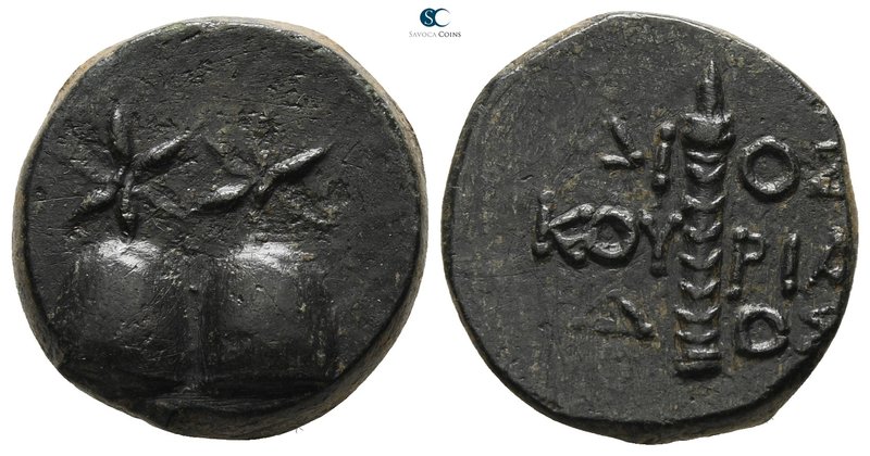 Colchis. Dioskourias 150-50 BC. 
Bronze Æ

17 mm., 5.44 g.



very fine