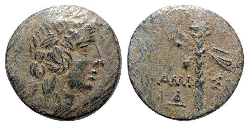 Pontos. Amisos circa 105-85 BC. 
Bronze Æ

17 mm., 3.78 g.



very fine