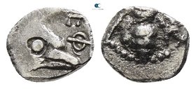 Ionia. Ephesos  500-420 BC. Tetartemorion AR
