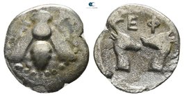 Ionia. Ephesos  circa 390-325 BC. Diobol AR