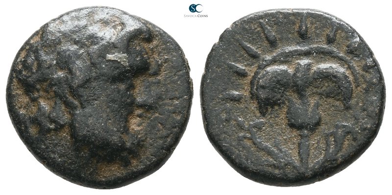 Islands off Caria. Rhodos circa 188-84 BC. 
Bronze Æ

14 mm., 2.88 g.



...
