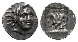Islands off Caria. Rhodos circa 125-88 BC. ‘Plinthophoric’ coinage. Hemidrachm AR