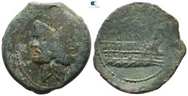91 BC. D. Silanus L.f. (?). Rome. As Æ