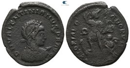 Valentinian II AD 375-392.  5th officina. Struck AD 378-38. Antioch. Follis Æ