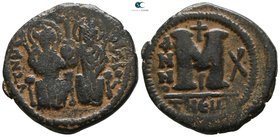 Justin II and Sophia AD 565-578. Theoupolis (Antioch). Follis Æ