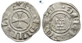 Latin Kingdom of Jerusalem. Baldwin III AD 1143-1163. Jerusalem mint. Denier BI