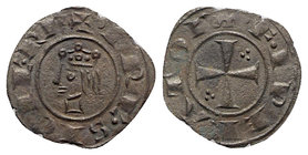 Federico II AD 1197-1250. Sicily. Messina. Denaro Bl